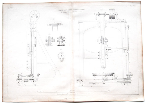 PATENT SELF ACTING SLOTTING MACHINE